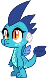 Size: 1209x2000 | Tagged: dead source, safe, artist:breezyblueyt, princess ember, dragon, g4, cute, emberbetes, female, simple background, solo, transparent background, younger