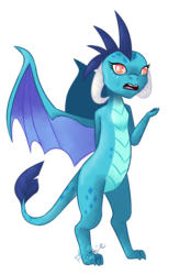 Size: 640x921 | Tagged: safe, artist:frostiechu, princess ember, dragon, g4, female, simple background, solo, transparent background