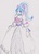 Size: 2112x2971 | Tagged: safe, artist:elgatosabio, sonata dusk, equestria girls, g4, clothes, dress, female, hair bow, high res, solo, traditional art