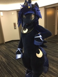 Size: 600x800 | Tagged: safe, artist:kolshica, princess luna, human, g4, babscon, babscon 2016, clothes, cosplay, costume, cute, fursuit, irl, irl human, photo, solo