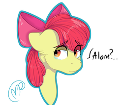 Size: 3500x3000 | Tagged: safe, artist:bloodcraftff, apple bloom, g4, on your marks, bust, crying, female, high res, portrait, simple background, solo, white background