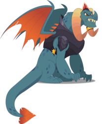 Size: 4135x5000 | Tagged: safe, artist:dashiesparkle, dragon lord torch, dragon, g4, gauntlet of fire, .svg available, absurd resolution, male, simple background, solo, transparent background, vector