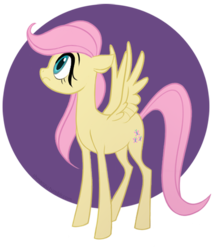 Size: 500x590 | Tagged: safe, artist:shmanzu, fluttershy, g4, circle, female, filly, filly fluttershy, looking up, simple background, solo, transparent background