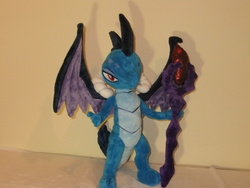 Size: 4000x3000 | Tagged: safe, artist:masha05, princess ember, dragon, g4, gauntlet of fire, bloodstone scepter, dragon lord ember, irl, photo, plushie, solo