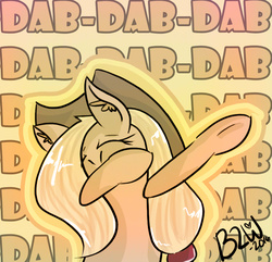 Size: 693x669 | Tagged: safe, artist:bow2yourwaifu, applejack, g4, dab, female, gangsta, solo, swag, wtf, yolo