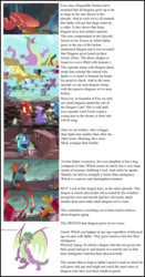 Size: 1677x3192 | Tagged: safe, artist:invader-matt, screencap, princess ember, spike, dragon, g4, gauntlet of fire, aging, analysis, older, older spike, text, theory, winged spike, wings