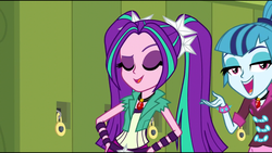 Size: 1136x640 | Tagged: safe, screencap, aria blaze, sonata dusk, equestria girls, g4, my little pony equestria girls: rainbow rocks