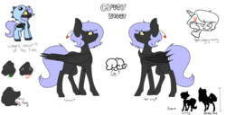 Size: 1024x523 | Tagged: safe, artist:ohhoneybee, oc, oc only, oc:cloudy night, bat pony, pony, reference sheet