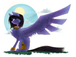 Size: 1024x768 | Tagged: safe, artist:diaxmine, oc, oc only, oc:eigii, large wings