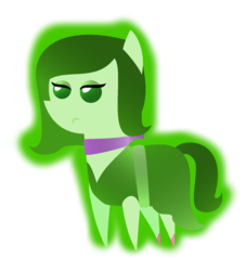 Size: 1304x1438 | Tagged: safe, artist:lyrica-clef, clothes, disgust (inside out), green, green eyes, green hair, inside out, pixar, pointy ponies, solo