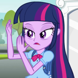 Size: 720x720 | Tagged: safe, screencap, twilight sparkle, equestria girls, g4, bags under eyes, cropped, female, solo