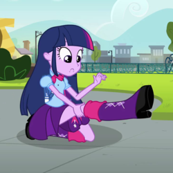 Size: 720x720 | Tagged: safe, screencap, twilight sparkle, equestria girls, g4, cropped, female, solo