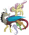 Size: 699x832 | Tagged: dead source, safe, artist:battounicorn, discord, fluttershy, draconequus, pegasus, pony, g4, female, male, mare, ship:discoshy, shipping, straight