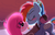 Size: 2500x1600 | Tagged: dead source, safe, artist:artypaints, pinkie pie, rainbow dash, earth pony, pegasus, pony, g4, alternate timeline, apinkalypse pie, apocalypse dash, crystal war timeline, duo, female, heart eyes, kissing, lesbian, pinkamena diane pie, scar, ship:pinkiedash, shipping, sunset, torn ear, wingding eyes