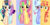 Size: 1024x515 | Tagged: safe, artist:ecoster1268, indigo zap, lemon zest, sour sweet, sugarcoat, sunny flare, sunset shimmer, pony, equestria girls, g4, my little pony equestria girls: friendship games, alternate universe, equestria girls ponified, ponified, what my cutie mark is telling me