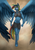 Size: 848x1200 | Tagged: safe, artist:norcus, rainbow dash, anthro, unguligrade anthro, g4, belly button, clothes, female, goggles, large wings, midriff, muscles, smiling, solo, sports bra, sports shorts