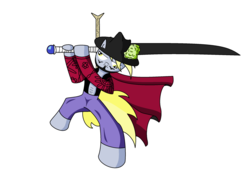 Size: 2400x1854 | Tagged: safe, artist:ziemniax, derpy hooves, pegasus, pony, g4, dracule mihawk, female, mare, one piece