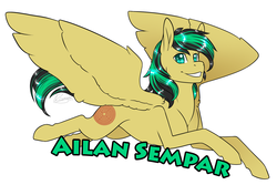 Size: 1800x1200 | Tagged: safe, artist:rozga, oc, oc only, oc:ailan, pegasus, pony, badge, con badge, male, stallion, wings