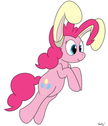 Size: 1941x2260 | Tagged: safe, artist:rapidstrike, pinkie pie, g4, bunny ears, cute, diapinkes, female, solo