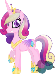 Size: 600x797 | Tagged: safe, artist:t-aroutachiikun, princess cadance, g4, female, solo