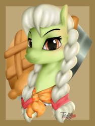 Size: 3000x4000 | Tagged: safe, artist:chibiteff, granny smith, pony, g4, bust, cute, female, solo, young
