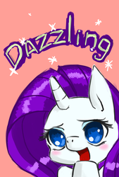 Size: 1181x1748 | Tagged: safe, artist:keisis, rarity, g4, dazzling, female, solo, squee