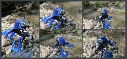 Size: 4080x1913 | Tagged: safe, artist:lordandemon, nightmare moon, g4, craft, female, rearing, sculpture, solo, spread wings