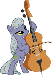 Size: 1024x1518 | Tagged: safe, artist:blah23z, limestone pie, octavia melody, g4, bow (instrument), cello, cello bow, female, musical instrument, palette swap, solo