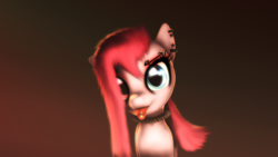 Size: 1920x1080 | Tagged: safe, artist:star-lightstarbright, pinkie pie, earth pony, pony, g4, 3d, choker, ear piercing, earring, eyebrow piercing, female, gradient background, looking at you, piercing, pinkamena diane pie, punkamena, punkie pie, solo, spiked choker, tongue out, tongue piercing