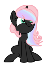 Size: 520x728 | Tagged: safe, artist:broken tiia, oc, oc only, oc:bubblegum twinkles, pony, unicorn, base used, femboy, male, pink hair, simple background, smiling, solo, transparent background, trap