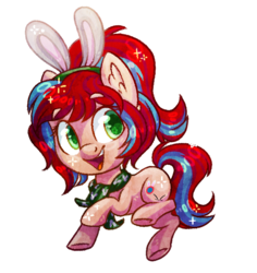 Size: 753x798 | Tagged: safe, artist:spacechickennerd, oc, oc only, oc:bunny bounce, solo