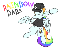 Size: 2500x2000 | Tagged: safe, artist:emby-spark, rainbow dash, g4, dab, female, high res, meme, simple background, solo, transparent background