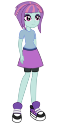 Size: 2400x5200 | Tagged: dead source, safe, artist:razethebeast, sunny flare, equestria girls, g4, my little pony equestria girls: friendship games, clothes, compression shorts, female, flash puppet, new outfit, shoes, shorts, simple background, skirt, sneakers, solo, transparent background, vector