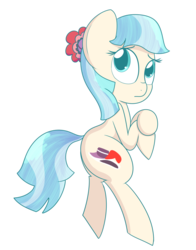 Size: 1280x1635 | Tagged: safe, artist:mr-degration, coco pommel, earth pony, pony, g4, bipedal, cocobetes, cute, female, missing accessory, simple background, solo, transparent background