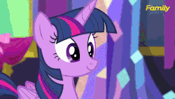 Size: 640x360 | Tagged: safe, edit, edited screencap, screencap, starlight glimmer, trixie, twilight sparkle, alicorn, pony, unicorn, g4, no second prances, animated, bedroom eyes, butt, counterparts, female, giggity, heart, horn, implied shipping, implied threesome, lesbian, lidded eyes, mare, plot, ship:startrix, ship:twistarlight, ship:twixie, shipping, twilight sparkle (alicorn), twilight's counterparts, twixstar