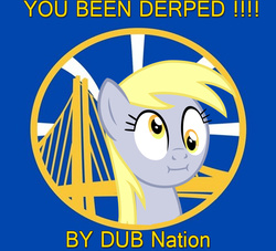 Size: 841x764 | Tagged: safe, derpy hooves, pegasus, pony, g4, basketball, female, golden state warriors, mare, meme, nba