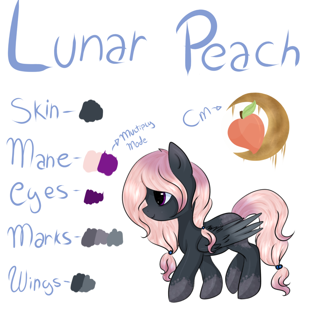 Safe Artist Rubyblossomva Oc Oc Only Oc Lunar Peach