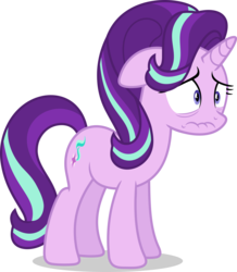 Size: 7000x8019 | Tagged: safe, artist:luckreza8, starlight glimmer, g4, the crystalling, .svg available, absurd resolution, faic, female, inkscape, scrunchy face, simple background, solo, transparent background, vector, worried