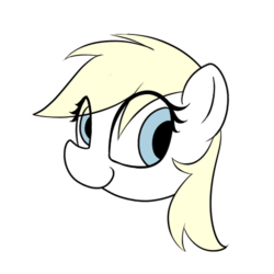 Size: 500x500 | Tagged: safe, artist:datte-before-dawn, oc, oc only, oc:aryanne, earth pony, pony, face, female, looking at you, mare, profile, simple background, smiling, solo, white background