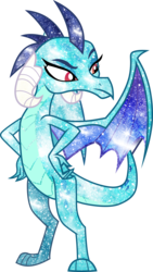 Size: 2184x3864 | Tagged: safe, artist:digiradiance, artist:outlawquadrant, princess ember, dragon, g4, crystallized, female, high res, simple background, solo, transparent background, vector