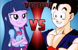 Size: 717x458 | Tagged: safe, twilight sparkle, equestria girls, g4, death battle, dragon ball, dragon ball z, exploitable meme, meme, son gohan, this will end in death