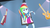 Size: 1280x720 | Tagged: safe, screencap, rainbow dash, equestria girls, g4, guitar centered, my little pony equestria girls: rainbow rocks, animation error, electric guitar, female, guitar, keytar, musical instrument, solo