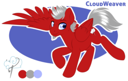 Size: 1485x950 | Tagged: safe, artist:silkensaddle, oc, oc only, oc:cloud weaver, pegasus, pony, impossibly large wings, reference sheet, solo