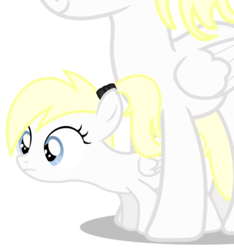 Size: 2000x2134 | Tagged: safe, artist:anonymous, oc, oc only, oc:kyrie, oc:luftkrieg, pegasus, pony, g4, /mlp/, aryan, aryan pony, aryanbetes, blonde, cute, duo, female, filly, folded wings, high res, magical lesbian spawn, mare, mother and daughter, nazipone, offspring, parent:oc:aryanne, parent:oc:kyrie, parents:oc x oc, ponytail, show accurate, simple background, standing, standing underneath, transparent background, vector, wings