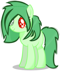 Size: 1500x1792 | Tagged: safe, artist:petunikka, oc, oc only, oc:vanna melon, pony, base used, heart eyes, heterochromia, simple background, solo, transparent background, wingding eyes