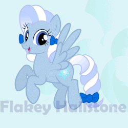 Size: 577x577 | Tagged: safe, artist:discordedtwilight89, oc, oc only, oc:flakey hailstone, pegasus, pony, animated, flying, solo