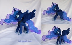 Size: 5536x3432 | Tagged: safe, artist:epicrainbowcrafts, princess luna, g4, absurd resolution, irl, photo, plushie, posable, solo