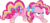 Size: 7498x3398 | Tagged: safe, artist:benybing, pinkie pie, g4, female, rainbow power, simple background, solo, transparent background, vector