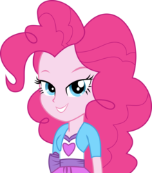 Size: 3000x3410 | Tagged: safe, artist:nero-narmeril, pinkie pie, equestria girls, g4, bedroom eyes, clothes, female, high res, looking at you, simple background, skirt, solo, transparent background, vector