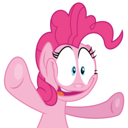 Size: 3500x3500 | Tagged: safe, artist:masem, pinkie pie, g4, the gift of the maud pie, .ai available, faic, female, high res, simple background, solo, transparent background, vector